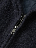 PIACENZA 1733 - Brushed Llama Wool-Blend Hooded Coat - Blue