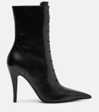 McQueen Leather ankle boots