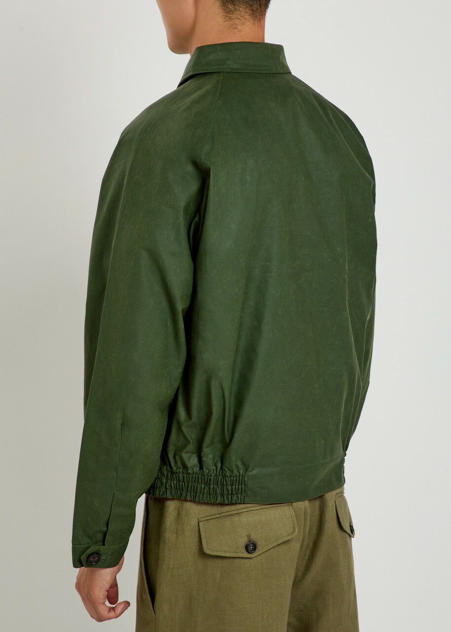 Bode Waxed Cotton Jacket Green