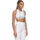 Fendi White Forever Fendi Elastic Band Sports Bra