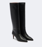 Paris Texas Stiletto leather knee-high boots