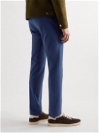 Zanella - Nash Slim-Fit Tapered Wool Trousers - Blue