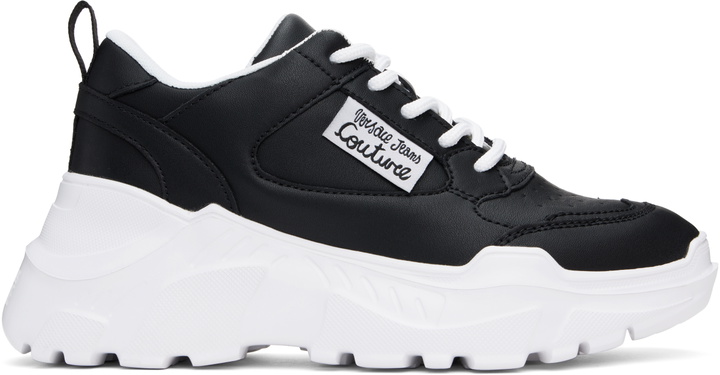 Photo: Versace Jeans Couture Black Speedtrack Sneakers