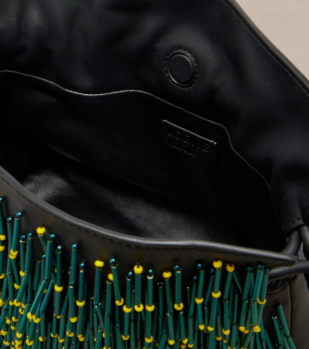 Loewe Flamenco Mimosa Mini leather clutch