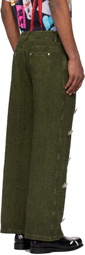 Chopova Lowena Green Poppet Jeans
