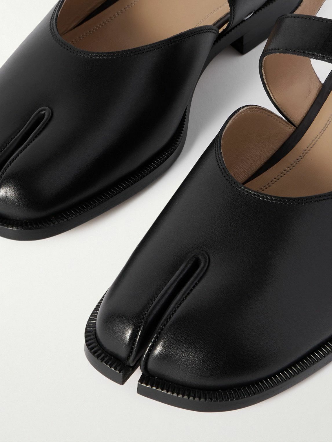 Maison Margiela - Tabi Leather Sandals - Black Maison Margiela
