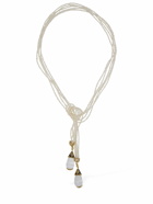 ZIMMERMANN - Faux Pearl Rope Lariat Necklace