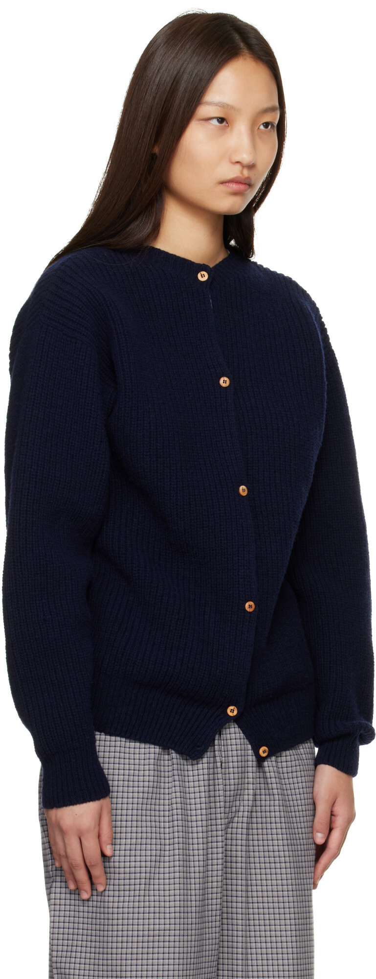 Baserange Navy Mea Cardigan