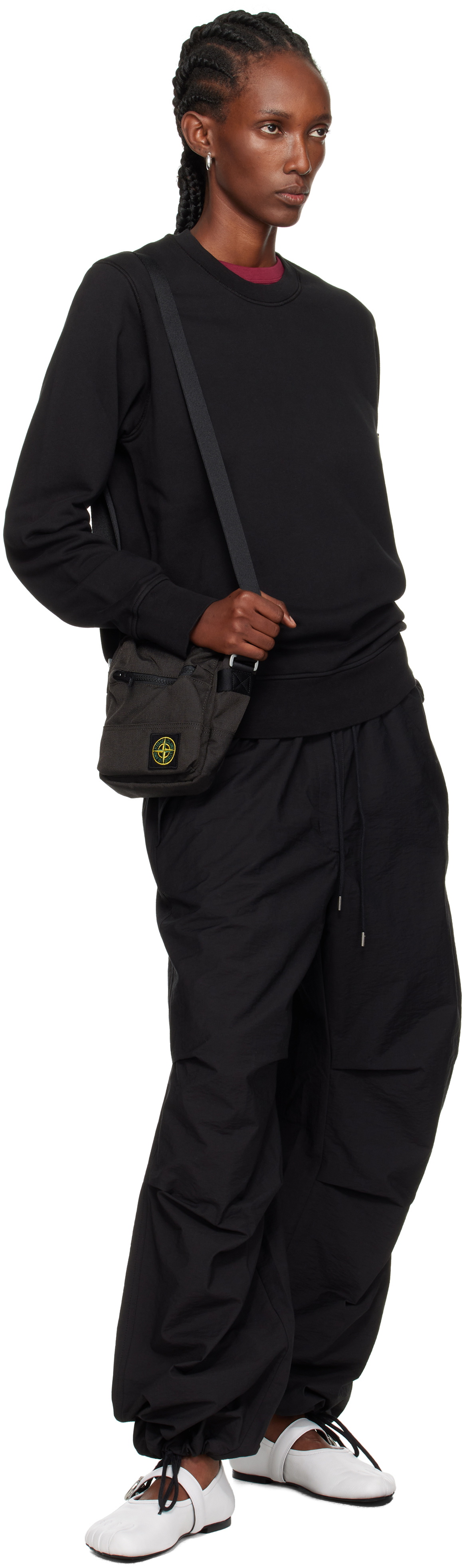 Stone Island Gray 9200011 Resin Treated CORDURA 1500 Pouch