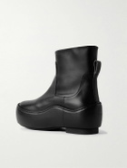 Jil Sander - Exaggerated-Sole Leather Chelsea Boots - Black