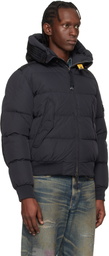 Parajumpers Black Wilmont Hooded Down Jacket