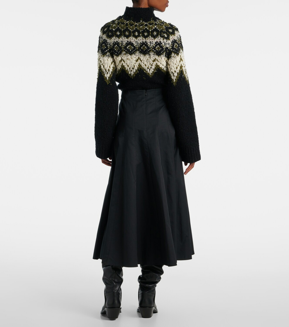 Proenza Schouler Heidi cotton-blend midi skirt