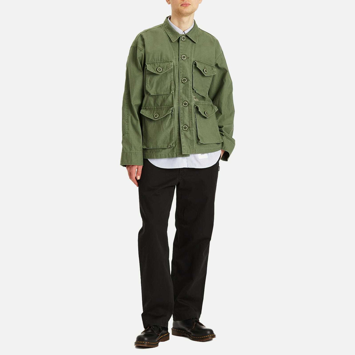 Neighborhood Men's BDU Shirt in Olive Drab