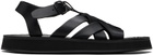 HEREU Black Beltra Sandals