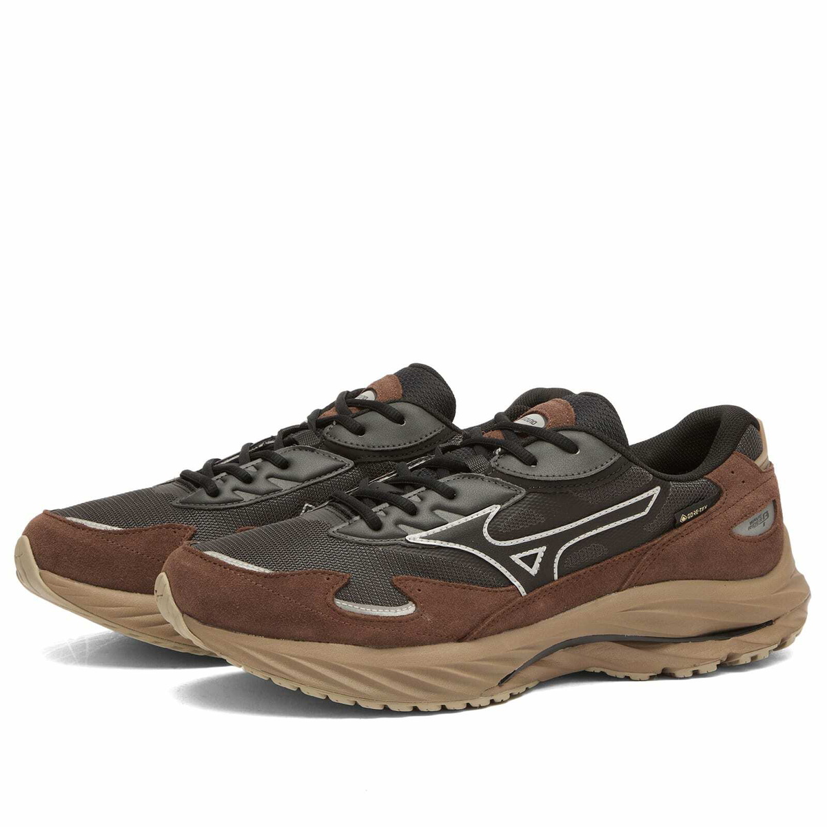 Mizuno WAVE RIDER β GTX Sneaker in Black Sand/Chicory Coffee