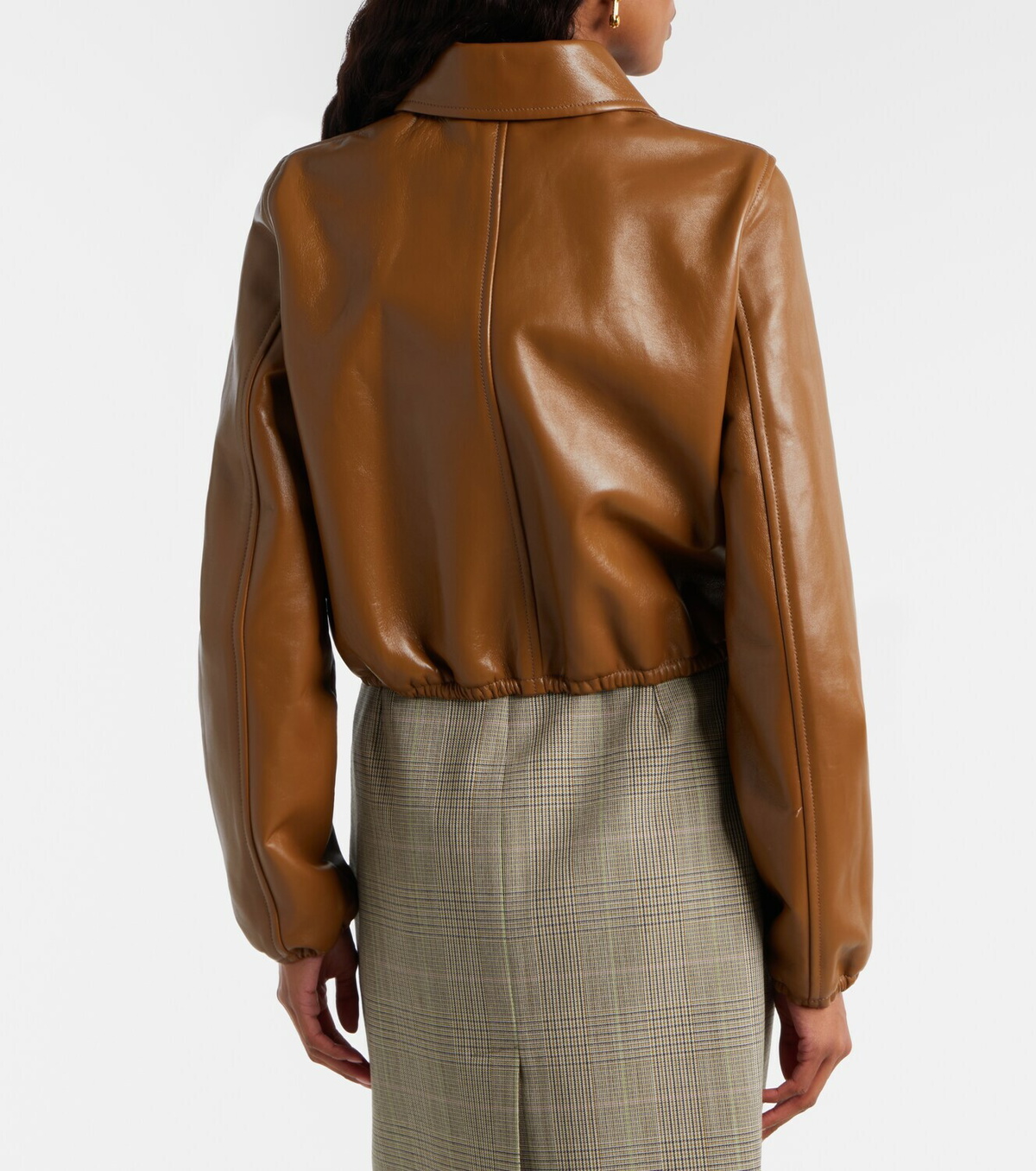 Gucci Leather bomber jacket