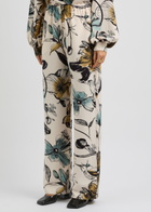 Stine Goya Floral-print Cloqué Trousers Multicoloured