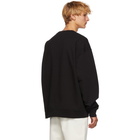 Acne Studios Black Distressed Logo Sweatshirt