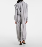 Magda Butrym Scarf-detail cotton-blend sweatshirt