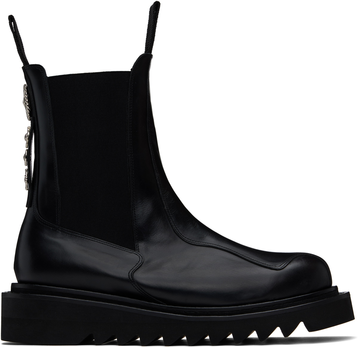 Toga Virilis SSENSE Exclusive Black Calfskin Chelsea Boots
