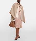 Loro Piana - Kirna leather-trimmed cashmere cape