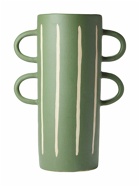 THE CONRAN SHOP - Wax Resist Striped Tall Vase W/ Handles