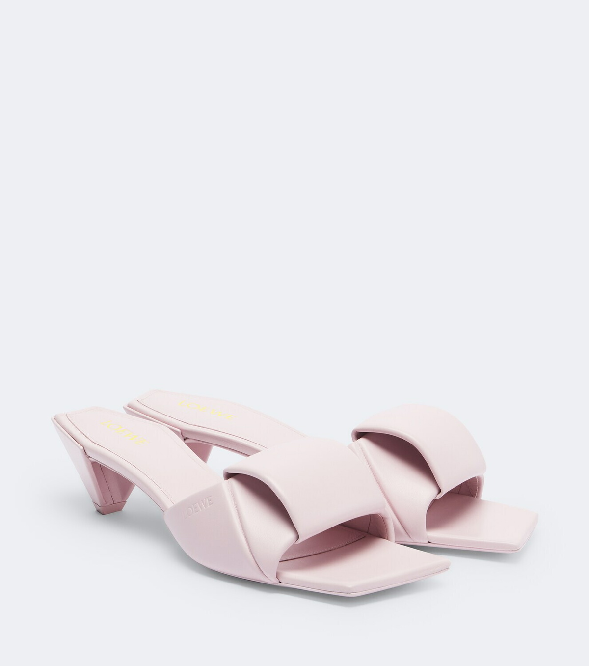 Loewe Origami leather mules