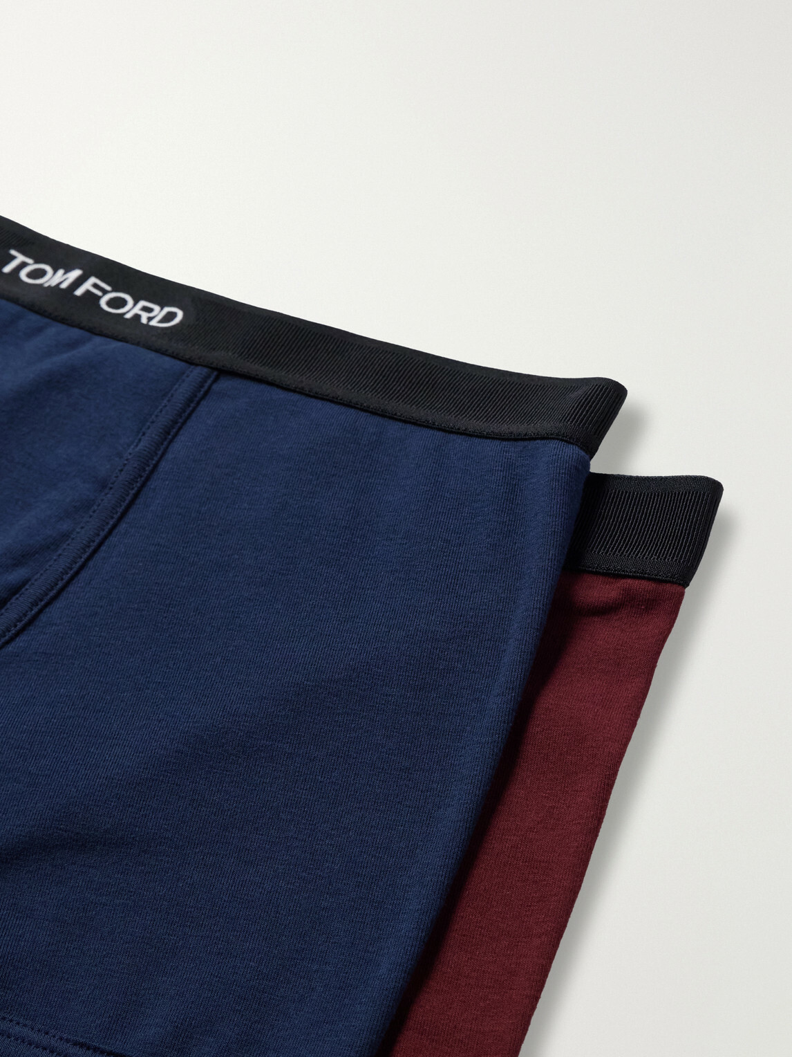 TOM FORD - Two Pack Logo-Jacquard Waistband Cotton-Stretch Jersey Boxer Briefs - Multi