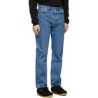 Sefr Blue Straight-Cut Jeans