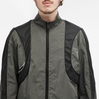Han Kjobenhavn Men's Rubber Detail Panel Track Jacket in Ash Grey