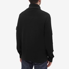 Stone Island Men's Stretch Wool Roll Neck Knit in Black