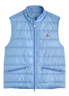 Moncler Gui Quilted Shell Gilet Blue
