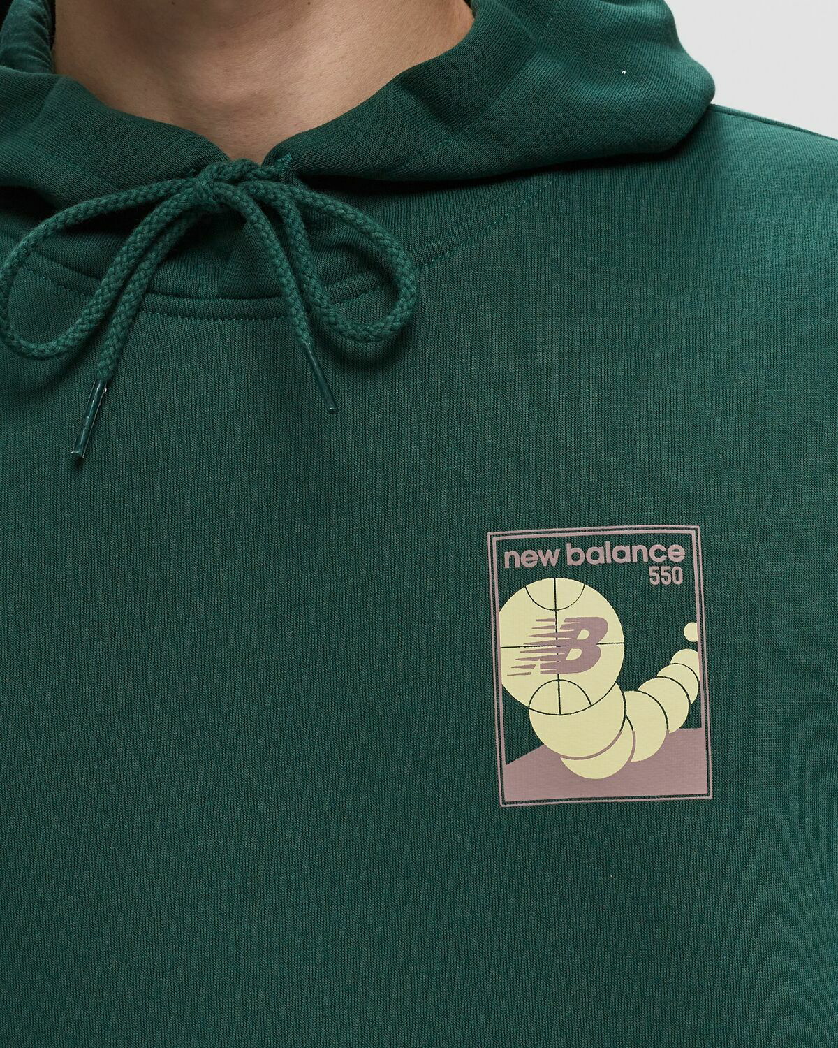 New Balance Relaxed 550 Hoodie Green Hoodies New Balance