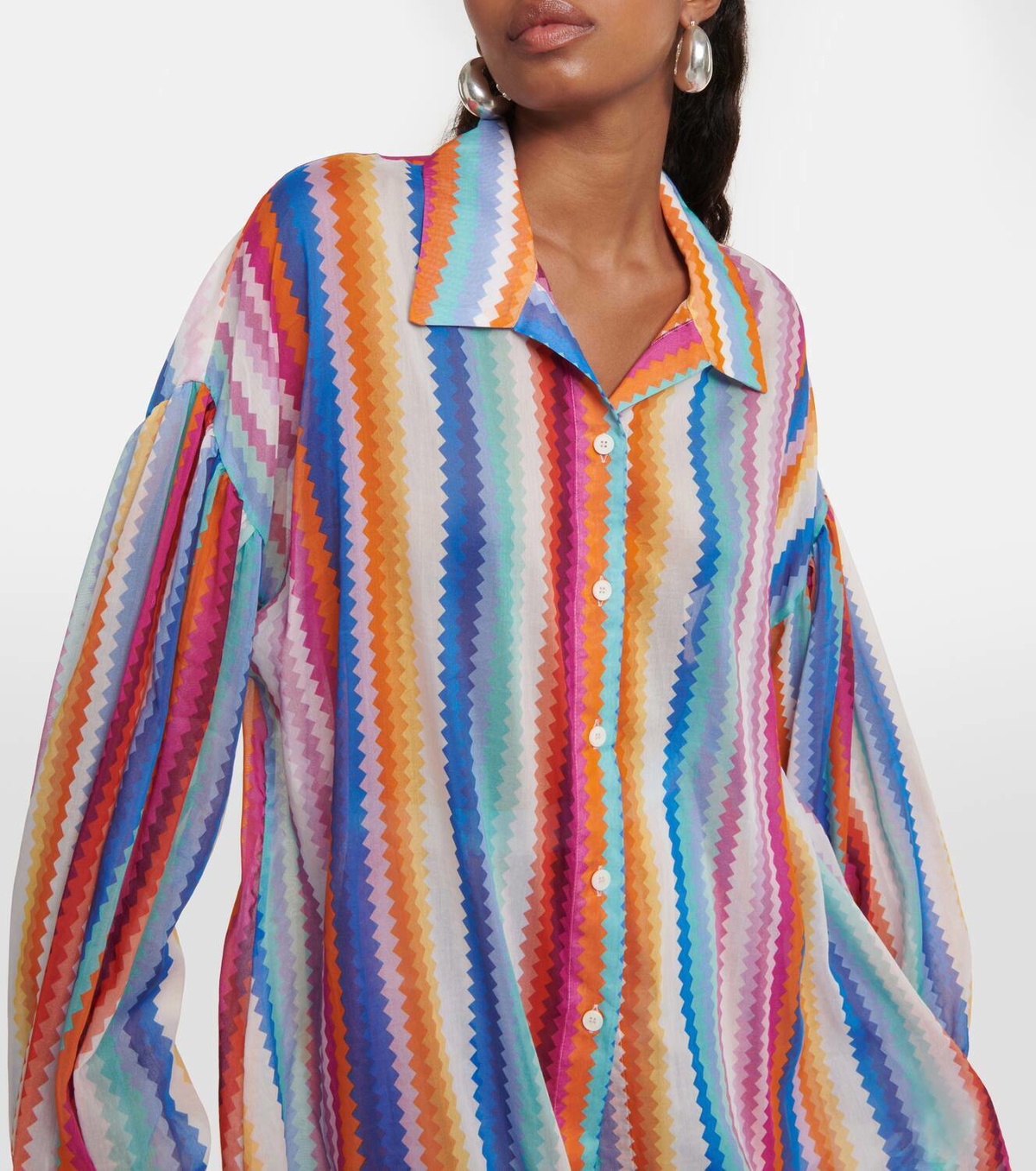 Missoni Mare Zig Zag cotton-blend shirt