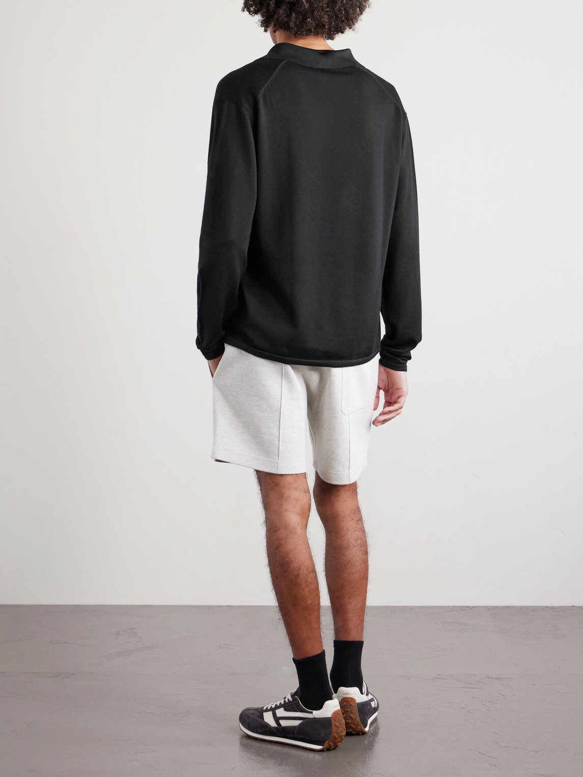 TOM FORD - Cashmere and Silk-Blend Polo Shirt - Black