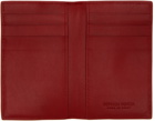 Bottega Veneta Red Flap Card Holder