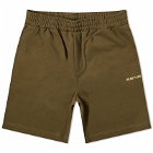 Helmut Lang Men's Outer Space Sweat Shorts in Olive