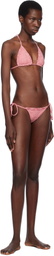 Frankies Bikinis Red & White Divine Skimpy String Bikini Bottom