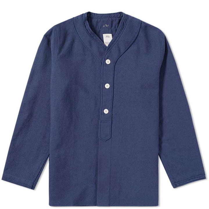 Photo: Visvim Dugout Chambray Shirt Blue