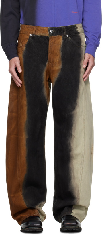 Photo: Eckhaus Latta Multicolor Bend Jeans