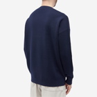 Loewe Men's Heart Crew Knit in Navy Blue