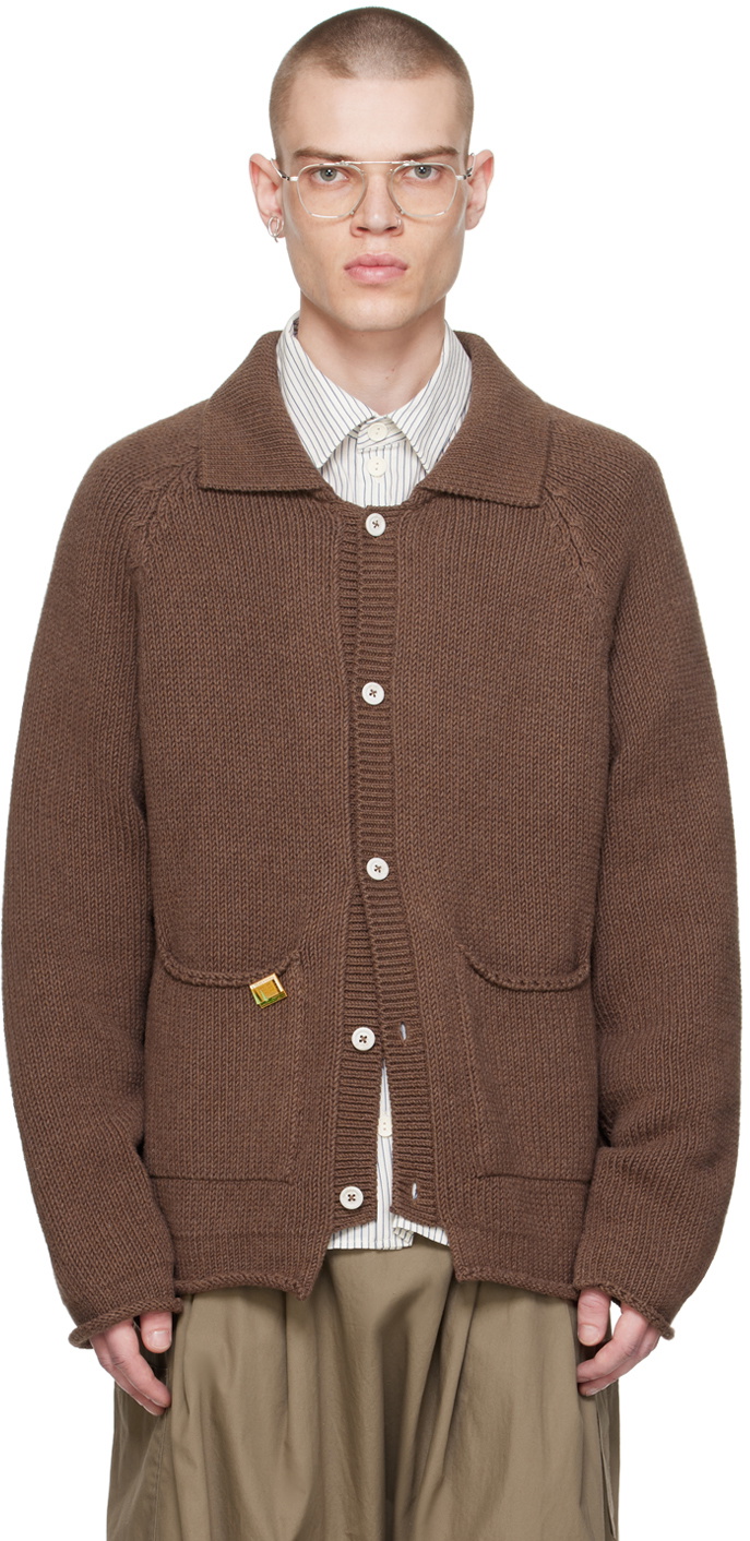 XENIA TELUNTS Brown 'The Evening' Cardigan