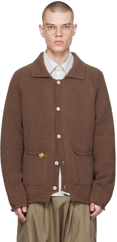 Photo: XENIA TELUNTS Brown 'The Evening' Cardigan
