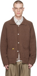 XENIA TELUNTS Brown 'The Evening' Cardigan