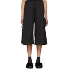 Roberts | Wood Black Wide-Leg Side Tie Trousers