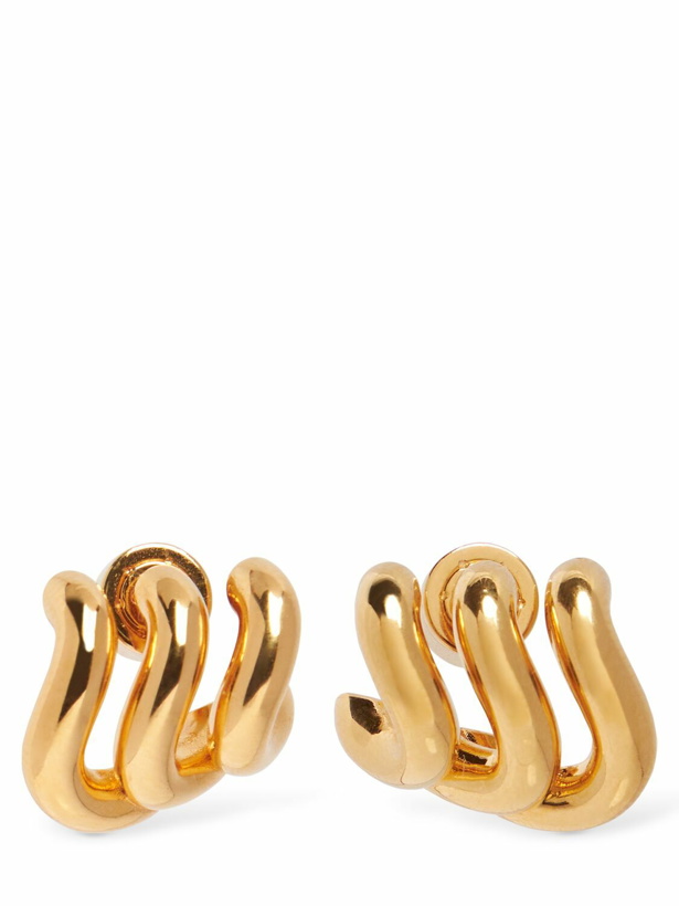 Photo: BALENCIAGA Loop Trio Brass Earrings