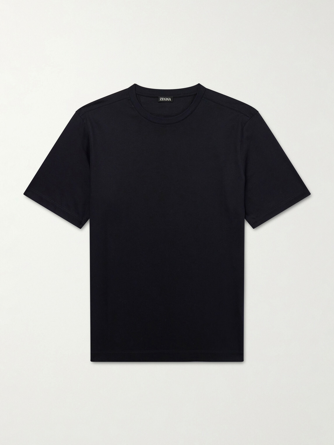 Zegna - Cotton-Jersey T-Shirt - Black