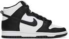 Nike Black & White Dunk Hi Retro Sneakers