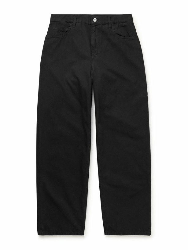 Photo: Burberry - Straight-Leg Cotton-Twill Trousers - Black