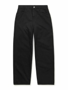 Burberry - Straight-Leg Cotton-Twill Trousers - Black